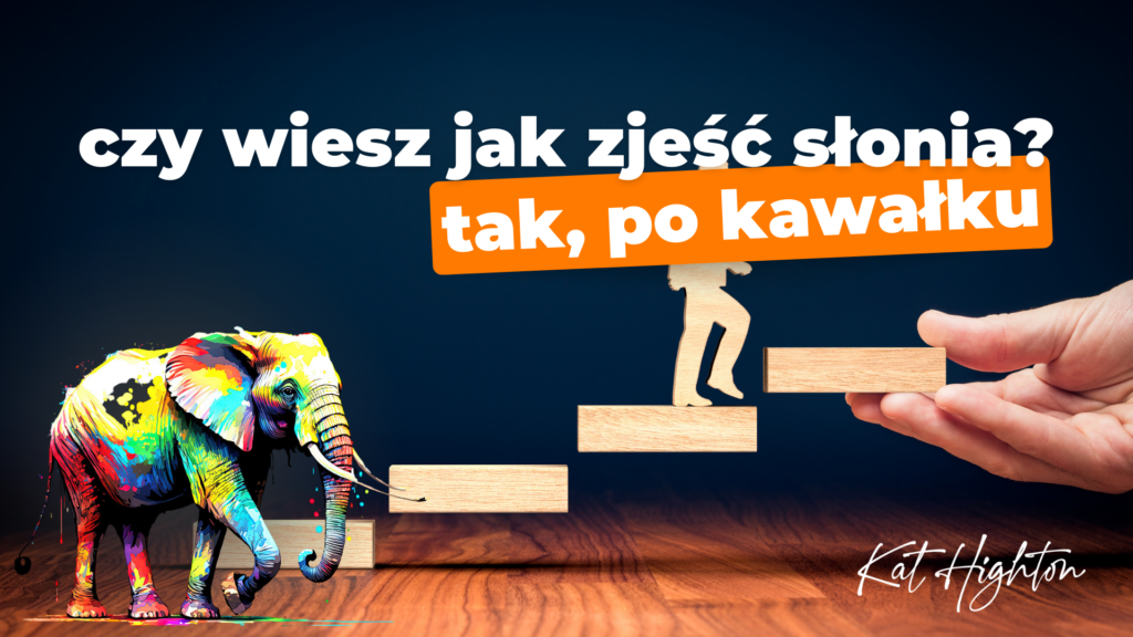 Motywacja - Czy wiesz, jak zjeść słonia - Tak, po kawałku